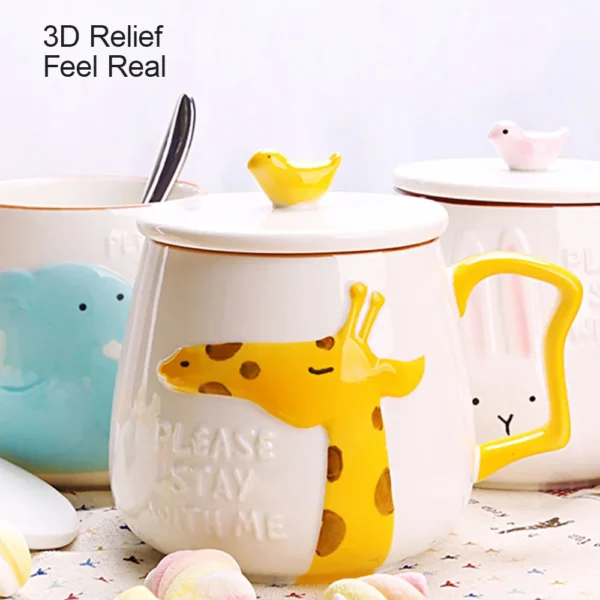 Cute Animal Teacup - Giraffe/Rabbit/Elephant