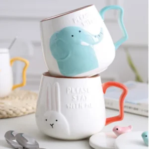 Cute Animal Teacup - Giraffe/Rabbit/Elephant - Image 4
